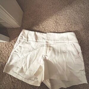 Alice + Olivia High Waist Cream Shorts